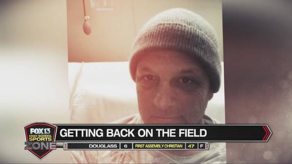 Local high school football coach returns to field after fight with cancer