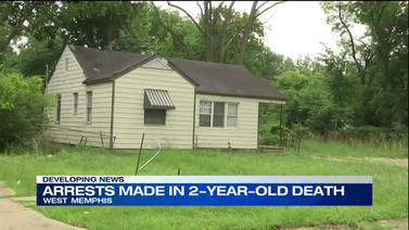 WATCH: Two arrested in connection to 2-year-old’s shooting death, West Memphis Police say