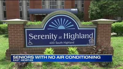 People sleeping outside due to lack of air at Memphis apartments