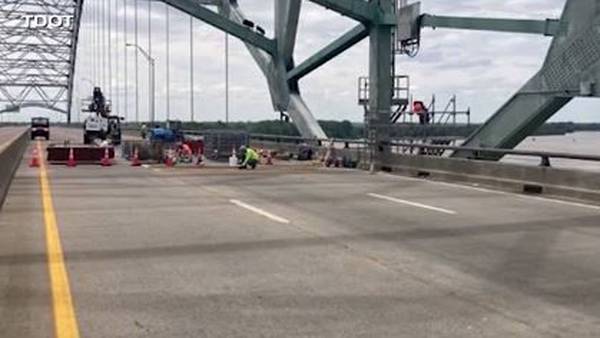 Phase one of I-40 Bridge repair is almost complete, TDOT says