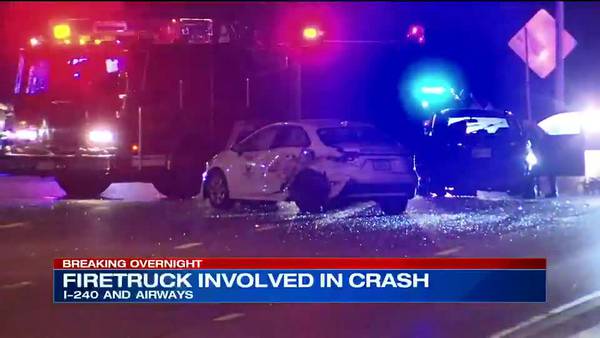 Memphis fire truck involved in crash on I-240; 2 in hospital, officials say