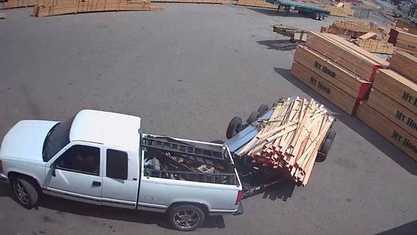 Thieves steal thousands of dollars worth of lumber stolen in broad daylight