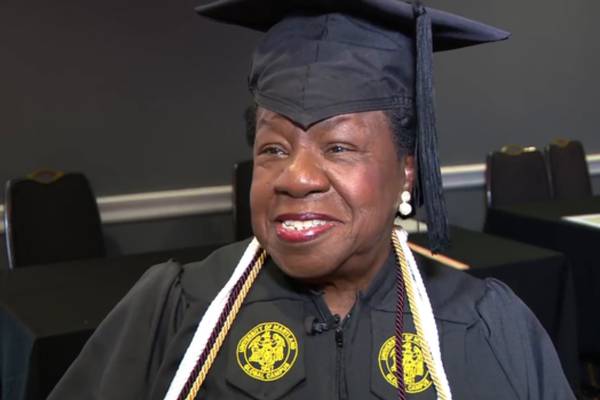 Maryland woman earns college degree day after her 82nd birthday