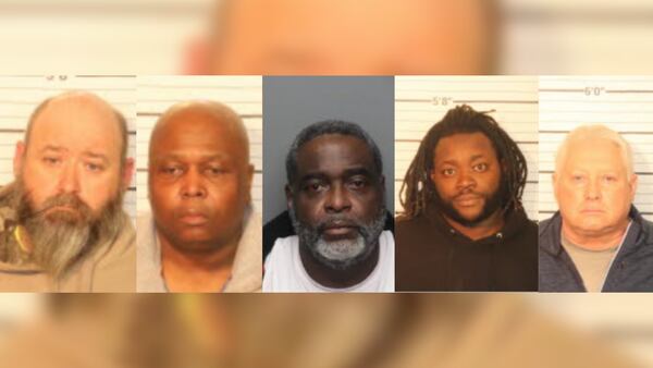 PHOTOS: 5 men arrested after authorities conduct human trafficking operation, officials say