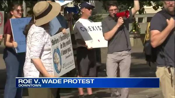 WATCH: Counter Protests Breakout Following Roe V. Wade Ruling