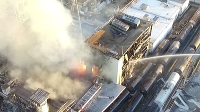 PHOTOS: Firefighters battle blaze at Memphis chemical company