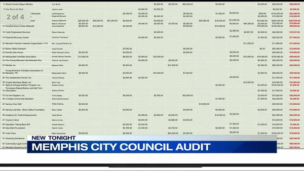 Memphis city council brings in auditor to review grant program