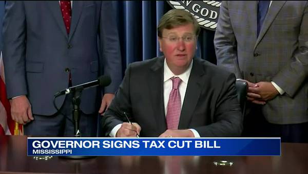 Biggest tax cut in Mississippi history signed into law by governor