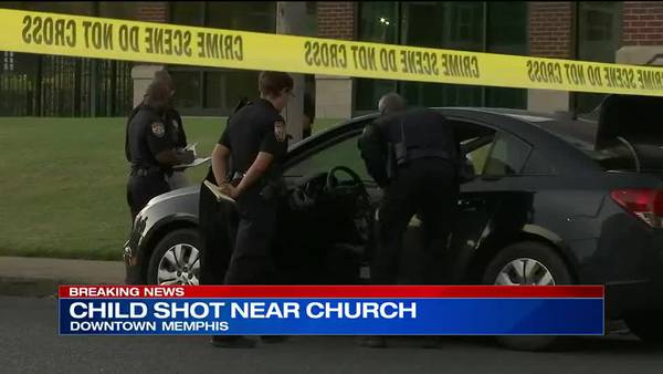 WATCH: Child shot near church in Downtown Memphis, police say