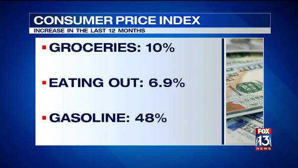 Cost of living up 8.5 percent from a year ago, Consumer Price Index shows