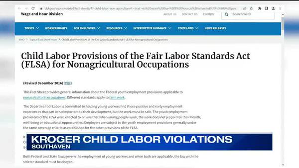 WATCH: A look at child labor laws across the Mid-South