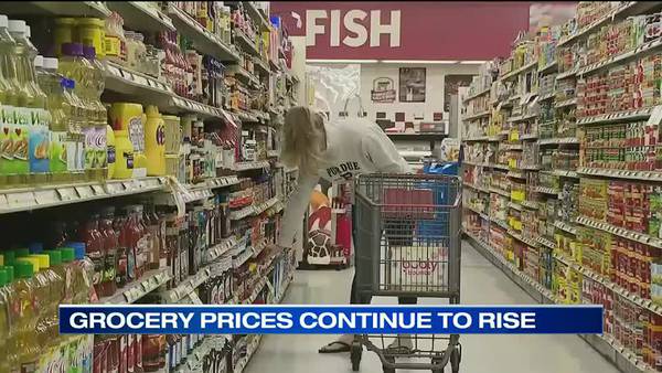 WATCH: Grocery prices up 13.1 percent in past year, data shows