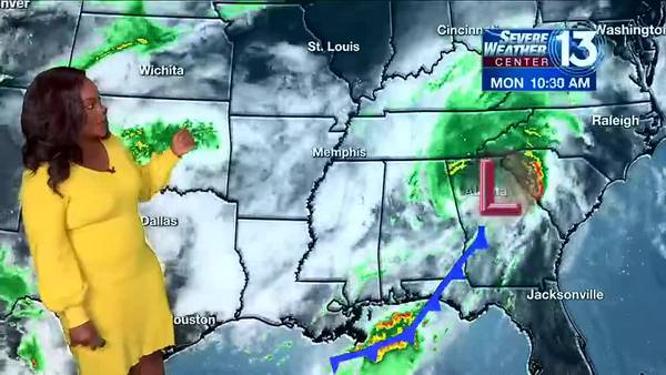WATCH: FOX13's Monday afternoon weather forecast
