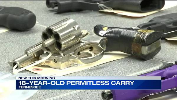 Tennessee bill would let 18-year-olds carry handgun without permit
