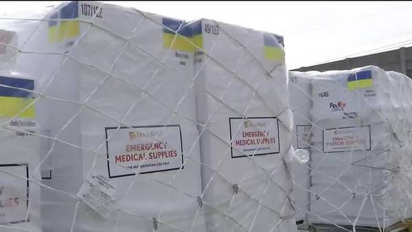 76 tons of medical supplies leaves Memphis for Ukraine to help combat Russian invasion