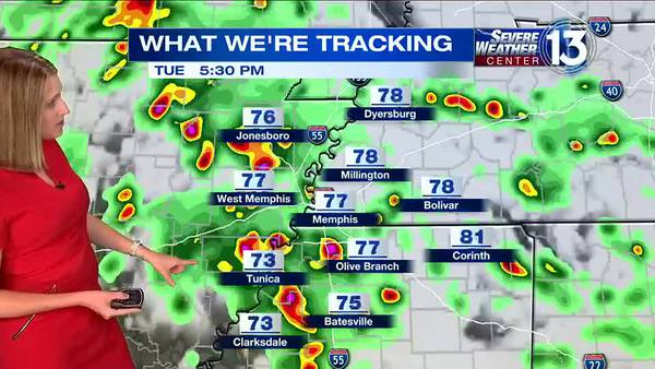 Tuesday storms set to rumble across the Mid-South