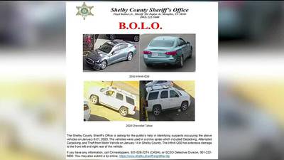 Deputies looking for suspects in carjackings and robberies across Shelby County