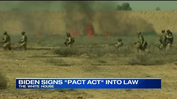 WATCH: Families optimistic about rollout of new law expanding aid for veterans exposed to toxins