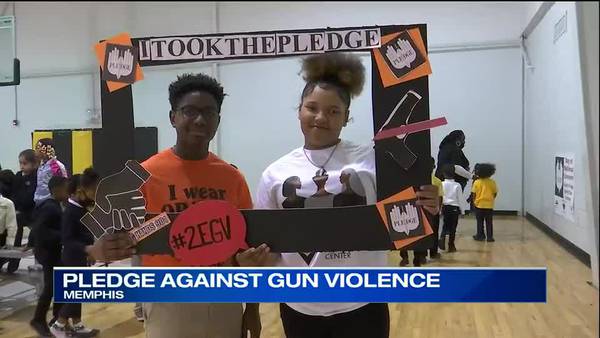 Students at Memphis school take pledge against gun violence