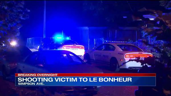 WATCH: Shooting victim rushed to Le Bonheur