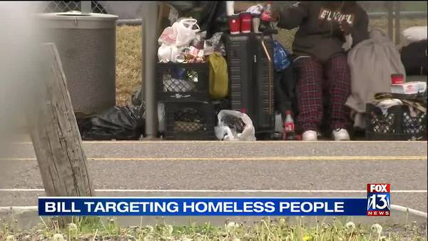 Bill could make it a felony for people experiencing homelessness to sleep in public areas