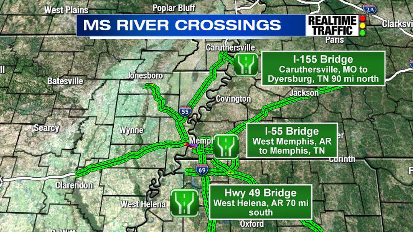 Here Are The Alternate Routes To Get You Around The I 40 Bridge Closure Fox13 News Memphis